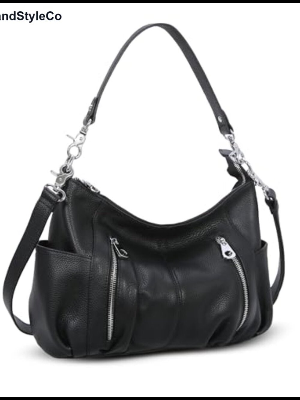 Genuine Leather Hobo Bag Crossbody Satchel Handbag Shoulder Purse